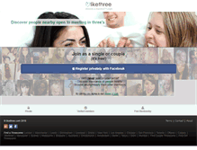Tablet Screenshot of likethree.com